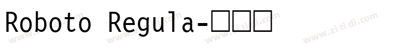 Roboto Regula字体转换